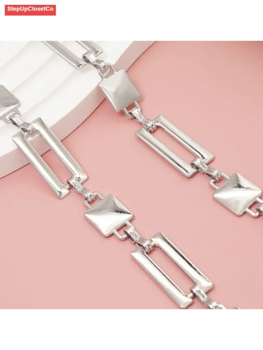 Adjustable Metal Chain Belt Women's Waist Chain Fashion Link Belt